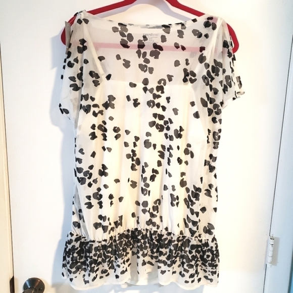 LANE BRYANT CHIFFON TOP WITH CAMI NWT - Picture 3 of 10